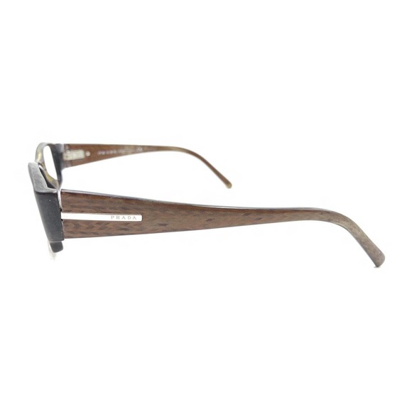 Prada VPR 03H 7BP-1O1 Brown Rectangle Eyeglasses Frames 51-16 135 Italy Designer - Picture 7 of 12